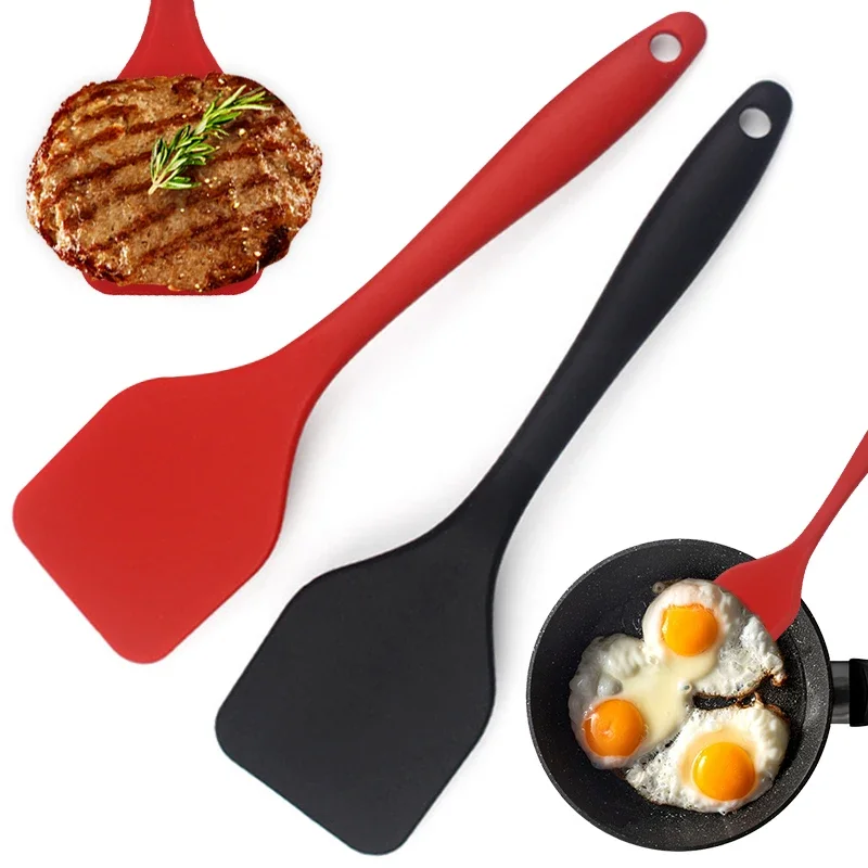 Okonomiyaki Spatula - Spatula kebocoran memasak silikon, sekop padat,