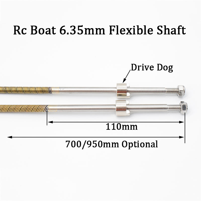 Corn Dog Stick - Poros fleksibel perahu, Rc Boat 6.35mm