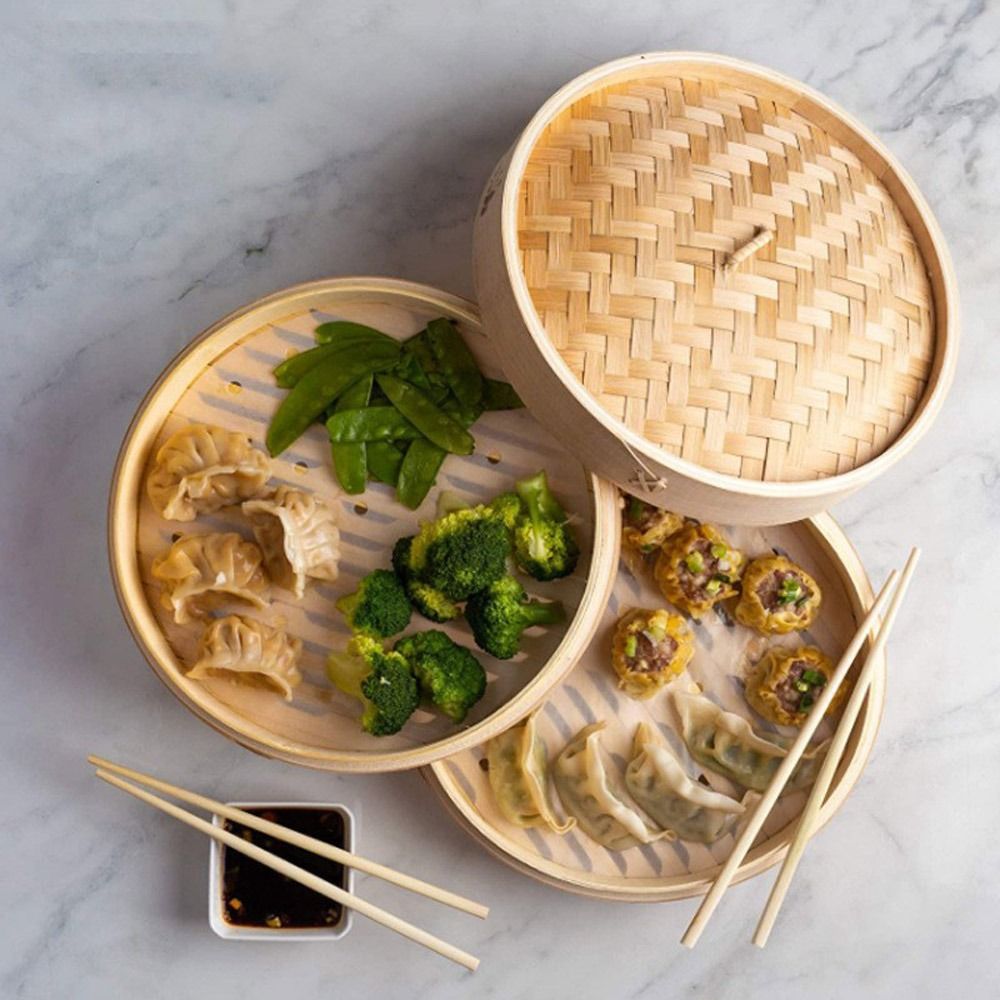 Keranjang Kukusan Bambu Cina d - Bao Steamer Bamboo ulasan dan harga