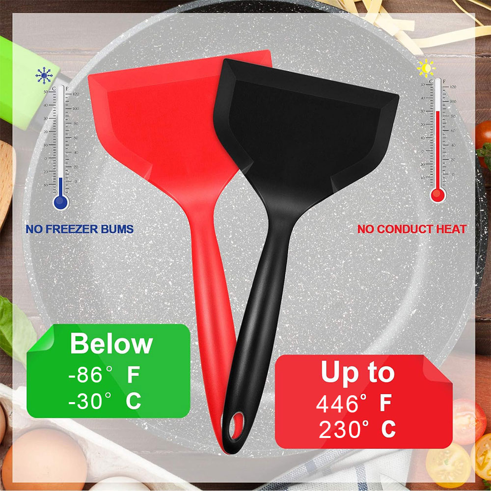 Merah BK Non-Stick Silikon Tur - Okonomiyaki Spatula ulasan dan harga